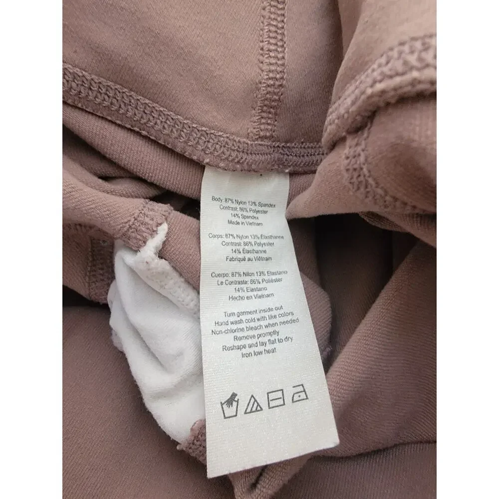 Alo Yoga Moto Legging Womens Sz Small High Rise Full Length Brown Tan